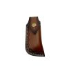 3.5" Damascus Drop Point Blade Knife w/ Abalone Handle