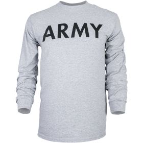 ARMY L/S T SHIRT GREY L *DS