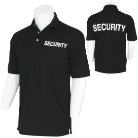 PIQUE POLO SHIRT POLICE , BLK 2 IMPRINTS 2XL