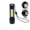 Tactical 110-Lumen Rechargeable Flashlight with COB Light