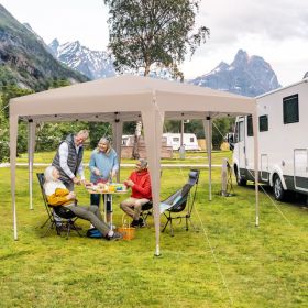 13 x 11.5 FT Hexagonal Pop-Up Height Adjustable Canopy Tent with Dressed Legs