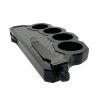 6" OTF Knuckle Knife Black with Carbon Fiber
