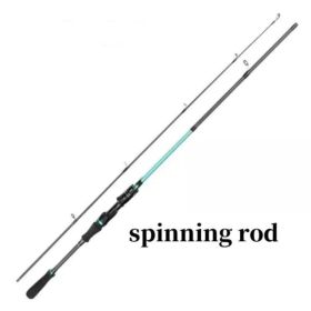 Lure Fishing Rod 180 Cm-6 Ft Carbon Fiber Casting Spinning Rod 2 Section Pole Bass (Option: Defaulttitle)