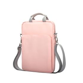 13.3" Waterproof Laptop Shoulder Bag - Perfect Fit for 13" MacBook Pro M2 M1, 13.6" MacBook Air M2, 12.9" iPad Pro M1 (Color: Pink)