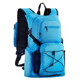 VEVOR Hydration Backpack, 25L Insulated Hydration Pack Backpack with 2L TPU Water Bladder, Hiking Water Backpack with Storage for Men Women (Color: Blue, Type: Regular Type)