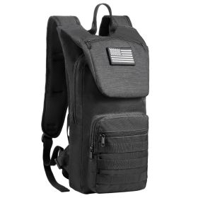 VEVOR Hydration Backpack, Water Backpack with 3L TPU Water Bladder, Tactical Molle Hiking Hydration Pack with Storage for Men Women (Color: Black, Type: Tactical)