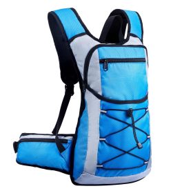 VEVOR Hydration Backpack, 15L Insulated Hydration Pack Backpack with 3L TPU Water Bladder, Hiking Water Backpack with Storage for Men Women (Color: Blue, Type: Flanker)