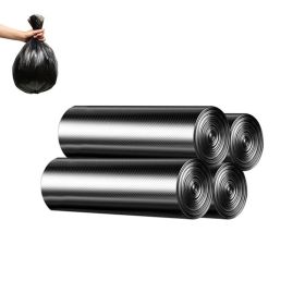 Portable Unscented Disposable Trash Bags for Home & Commercial (Color: Black, Type: 4 Rolls)