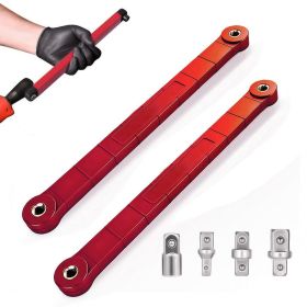 Impact Ready Offset Extension Wrench, Tight Reach Extension Wrench Set, With 1/2", 1/4" And 3/8" Square Drive Adapters (Model: 1 piece)