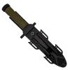12.5" Fixed Blade Survival Knife with Sheath, Fire Starter, & Sharpening Rod